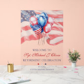 Personalized U.S. Military Retirement Acryl Bord (Huwelijk)