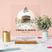 Personalized Umrah Mubarak Acrylic Sign (Mariage)
