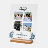 Personalized Umrah Mubarak Photo Collage Acrylic  (Angle)