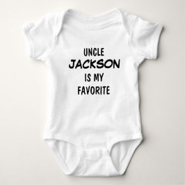 Personalized Uncle is My Favorite  Romper