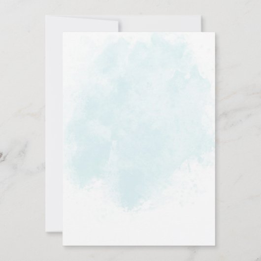 Personalized Under the Sea Crab Birthday Invitatio Kaart (Achterkant)