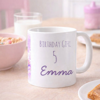 Personalized Unicorn Birthday Girl Mug Unicorn🦄 Koffiemok