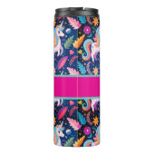 Personalized unicorn drink tumbler thermosbeker (Achterkant)