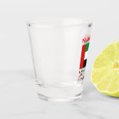 Personalized United Arab Emirates Flag Shot Glas (Links)