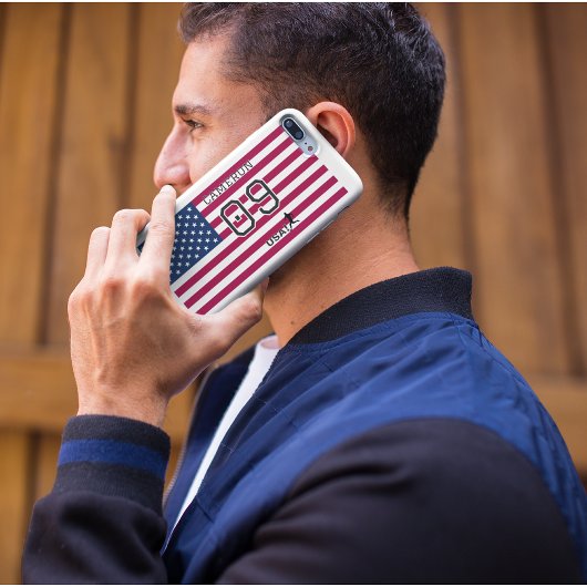 Personalized USA National Flag Soccer Graphic  Case-Mate iPhone Case