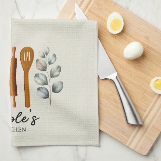 Personalized Utensils  Theedoek (Quarter Fold)
