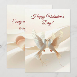 Personalized Valentine Card – Romantic Love Greeti Feestdagenkaart