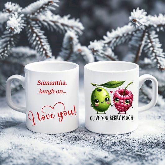 Personalized Valentine Mug Cute Food Love Quote