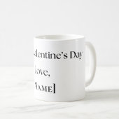 Personalized Valentine Mug From Girlfriend or Wife (Devant droit)
