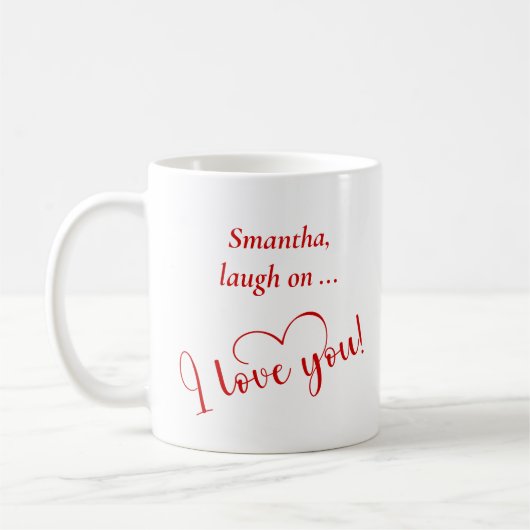 Personalized Valentine Mug Funny Food Best Gift (Gauche)