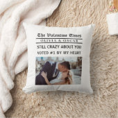Personalized Valentine Newspaper Photo Kussen (Deken)