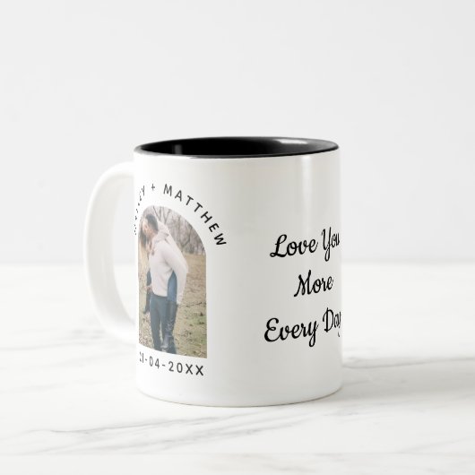 Personalized Valentine Photo Mug (Devant gauche)