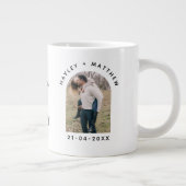 Personalized Valentine Photo Mug Extra Grote Beker (Rechts)