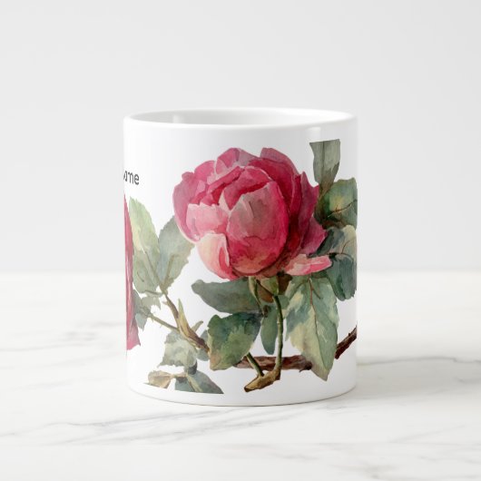 Personalized Valentine Rose Specialty Mug (Devant)