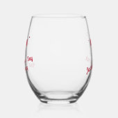 Personalized Valentine’s Anniversary  Wijnglas Zonder Voet (Links)