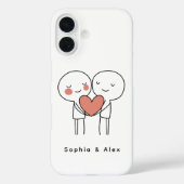 Personalized Valentine’s Couple Matching  Case-Mate iPhone Case (Achterkant)