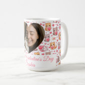 Personalized Valentine’s Day Cat Mug with Photo  (Devant droit)