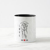Personalized Valentine’s Day Mug with Custom Names Mok (Midden)