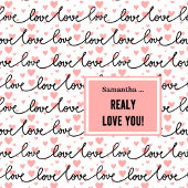 Personalized Valentine Shower Curtain Pink Black Douchegordijn