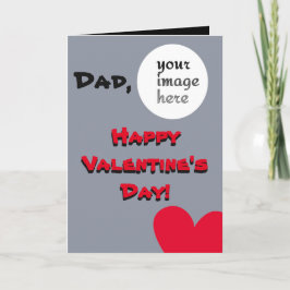 Personalized Valentine's Day for Dad Feestdagen Kaart