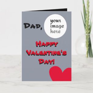 Personalized Valentine's Day for Dad Feestdagen Kaart