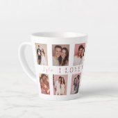 Personalized Valentine's Day Latte Mug Photos (Angle gauche)