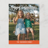Personalized Valentines Day Photo Briefkaart (Voorkant)