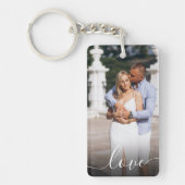 Personalized Valentine's Day Photo Love Script Sleutelhanger (Voorkant)