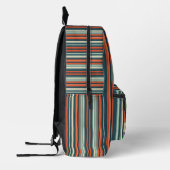 Personalized Vertical Stripe Backpack Bedrukte Rugzak (Links)