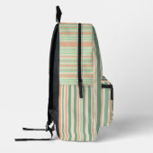 Personalized Vertical Stripe Backpack Bedrukte Rugzak (Links)