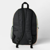 Personalized Vertical Stripe Backpack Bedrukte Rugzak (Achterkant)