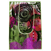 Personalized Vibrant Abstract Mixed Media Art Medium Cadeauzakje (Achterkant)