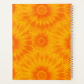 Personalized Vibrant Sunflower Orange Tie-Dye Art (Dos)