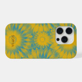 Personalized Vibrant Sunflower Tie-Dye Art (Verso Horizontal)