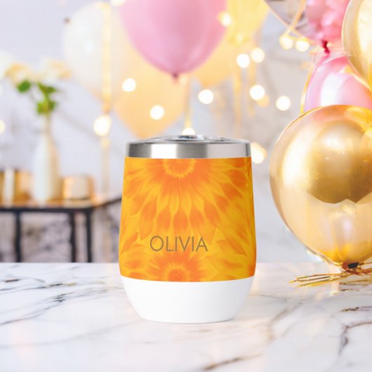 Personalized Vibrant Sunflower Tie-Dye Art (Enterrement de vie de garçon (pivoté))