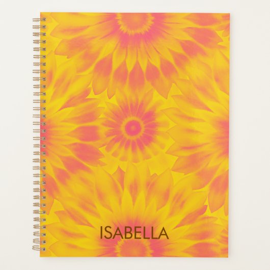 Personalized Vibrant Sunflower Tie-Dye Art (Devant)