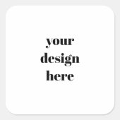 Personalized  vierkante sticker (Voorkant)