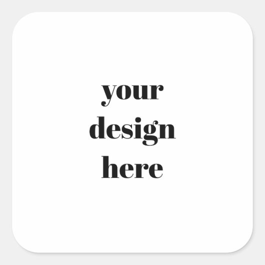 Personalized vierkante sticker (Voorkant)