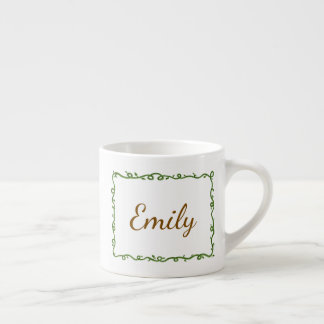 Personalized Vine Espresso Kop