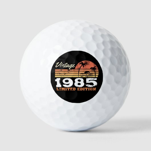 Personalized Vintage 1985 Limited Edition Golfballen (Voorkant)