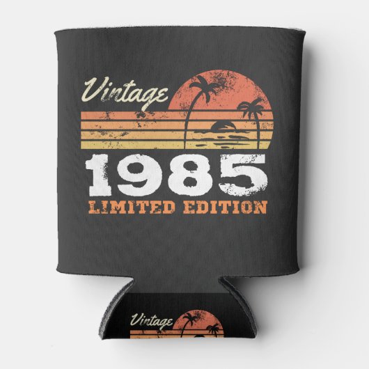 Personalized Vintage Birthday Blikjeskoeler (Voorkant)