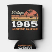 Personalized Vintage Birthday Blikjeskoeler (Achterkant)