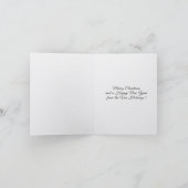 Personalized Vintage Christmas/New Year Card (Intérieur)
