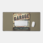  Personalized Vintage Garage Desk Mat  (Clavier et souris)
