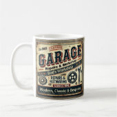 Personalized Vintage Garage Mug (Gauche)