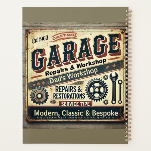  Personalized Vintage Garage Planner (Dos)