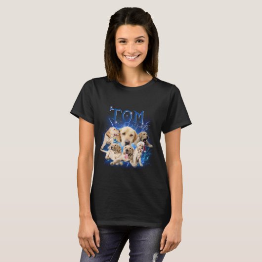 Personalized Vintage Pet T-shirt (Devant entier)
