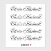 Personalized Vinyl Decal Custom Name Sticker (Vel)