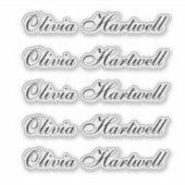 Personalized Vinyl Decal Custom Name Sticker (Voorkant)