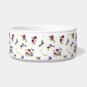 Personalized Violet Purple Floral Voerbakje (Links)